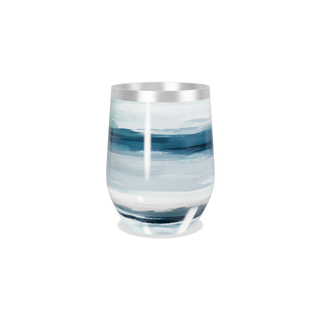 Copo Térmico Slim - Azul com Listras