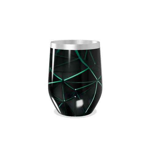 Copo Térmico Slim - Preto Geométrico Aço Inox