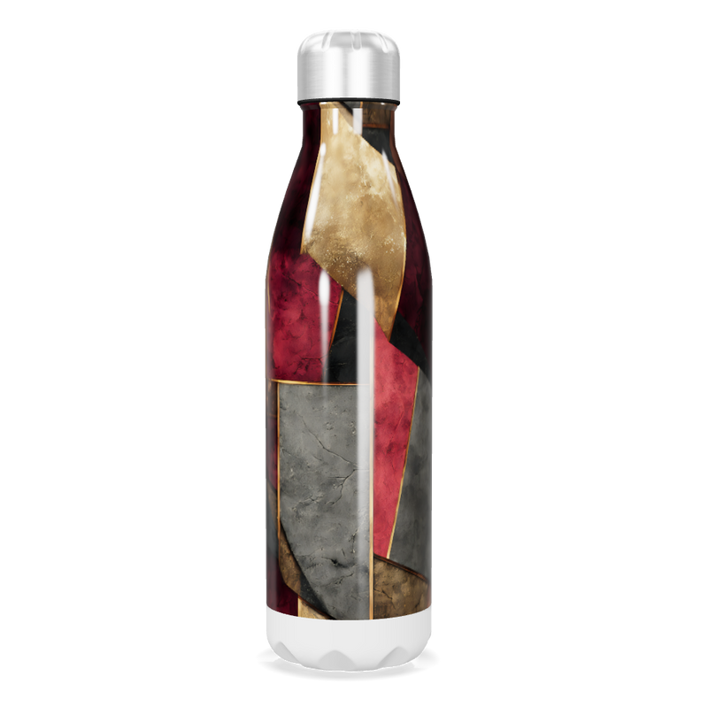 Garrafa Inox Estampada Geométrica Colorida