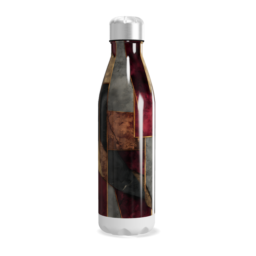 Garrafa Inox Estampada Geométrica Colorida