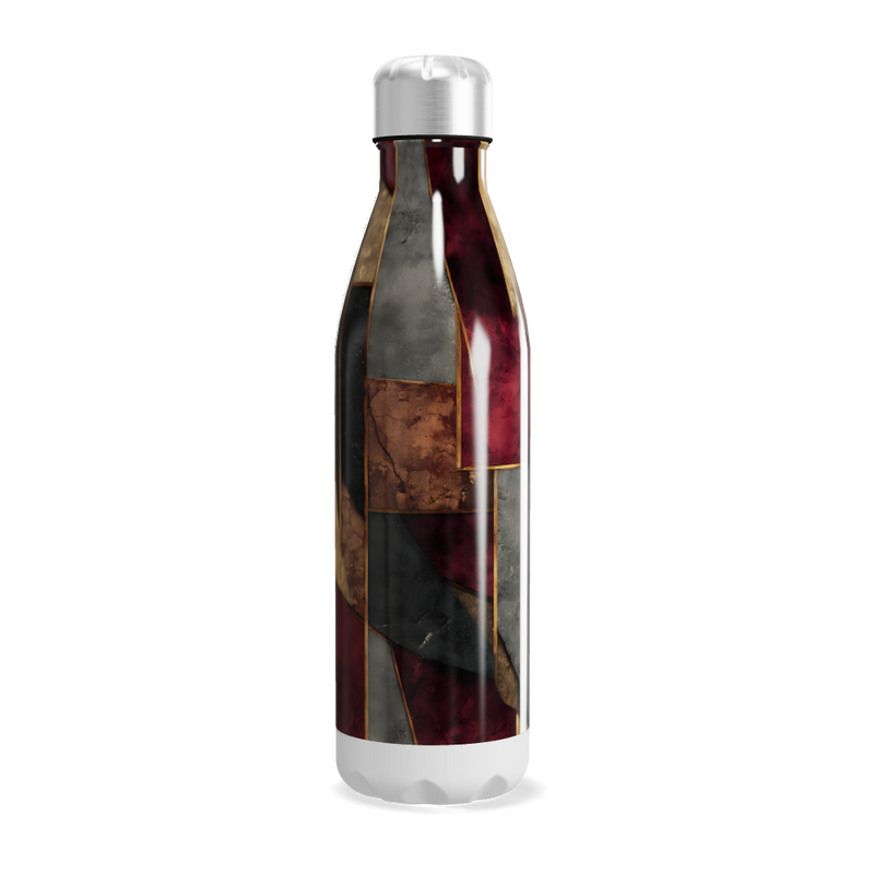 Garrafa Inox Estampada Geométrica Colorida