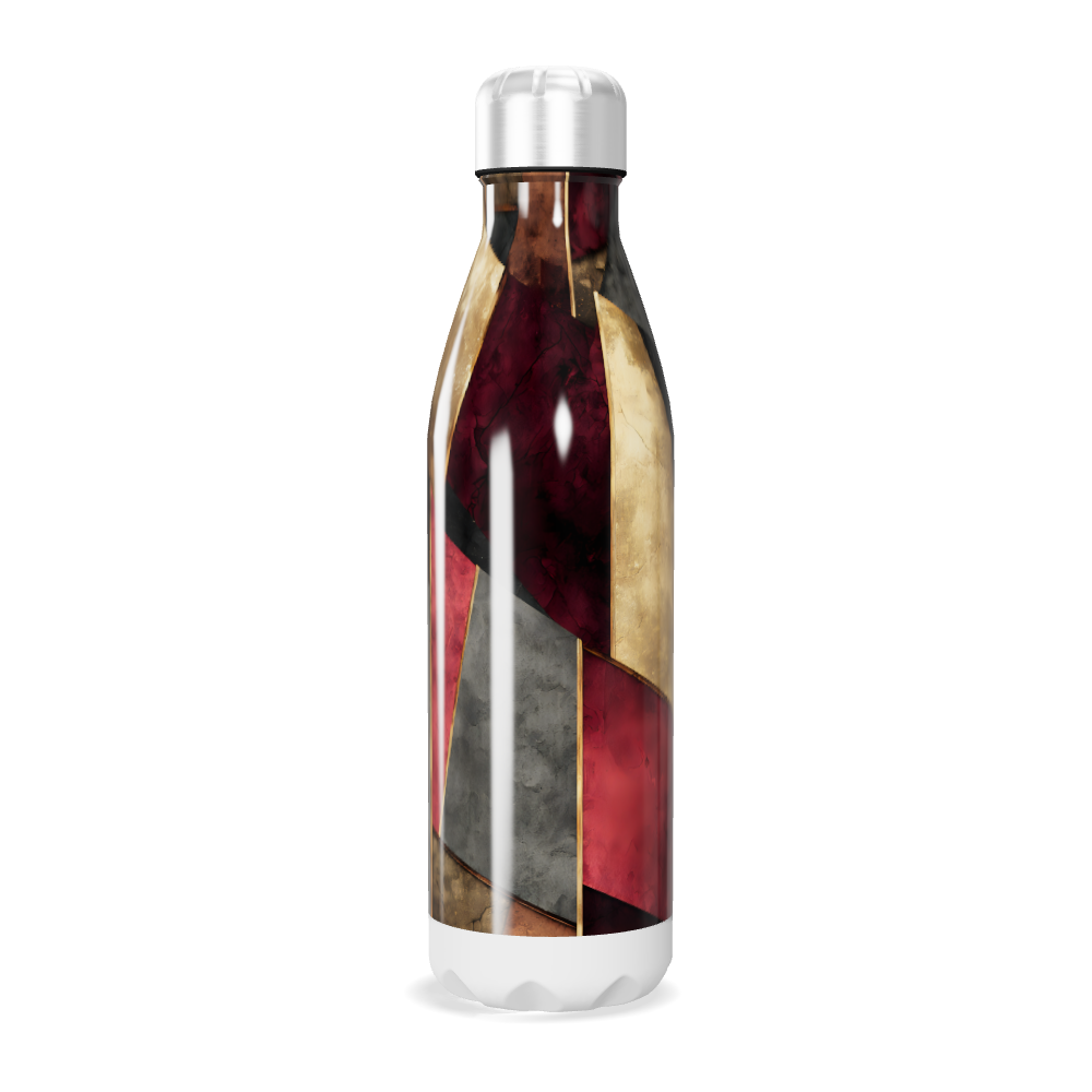 Garrafa Inox Estampada Geométrica Colorida