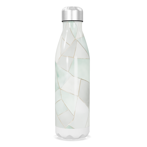 Garrafa Inox - Branco Marmorizado