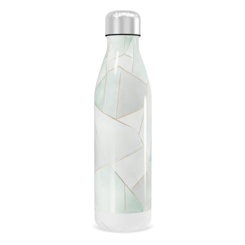Garrafa Inox - Branco Marmorizado