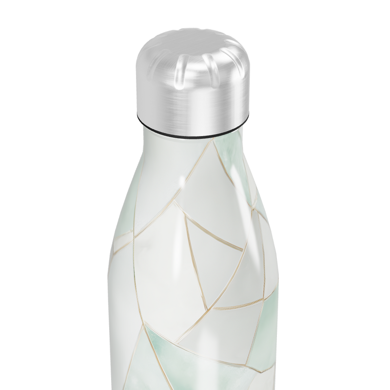 Garrafa Inox - Branco Marmorizado