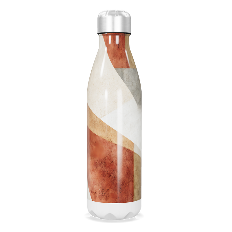 Garrafa Inox - Estampa Abstrata Multicolorida