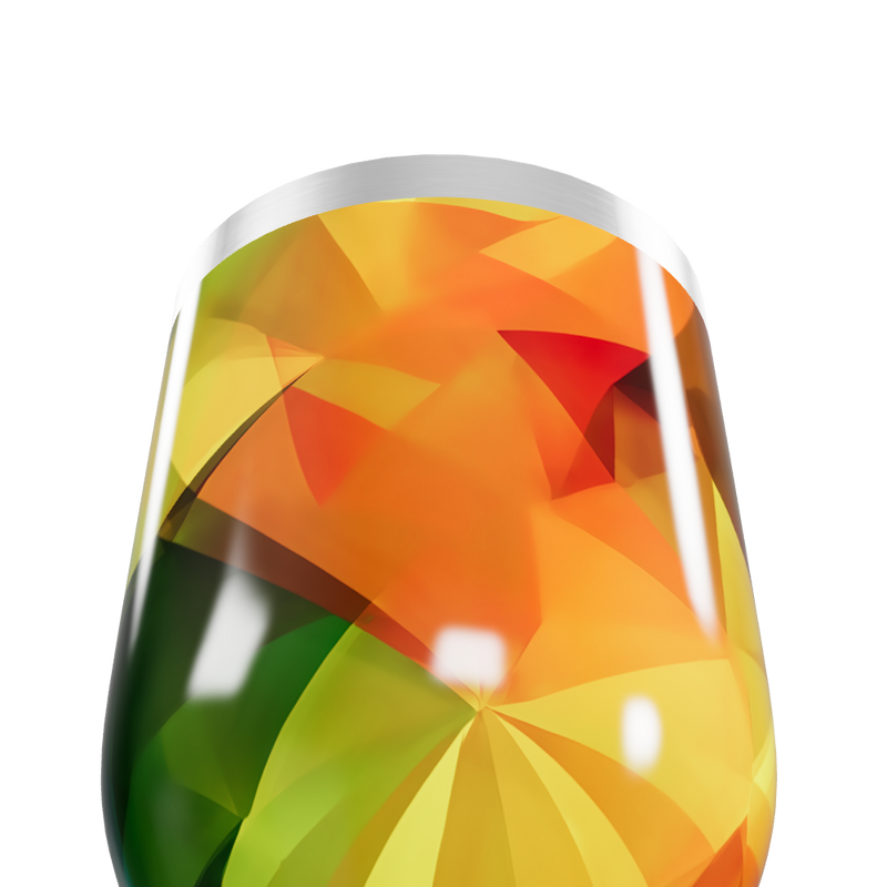 Copo Térmico Slim - Colorido Geométrico Inox