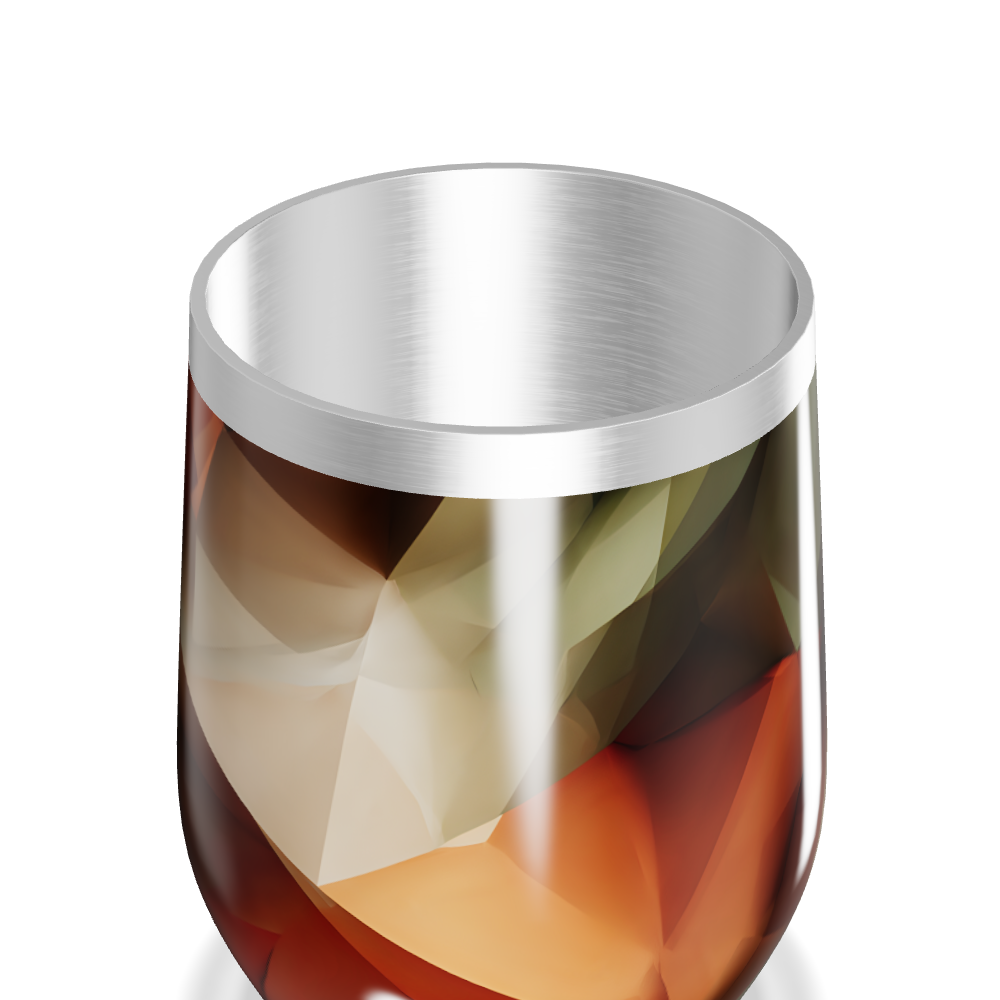 Copo Térmico Slim - Estampa Abstrata Colorida