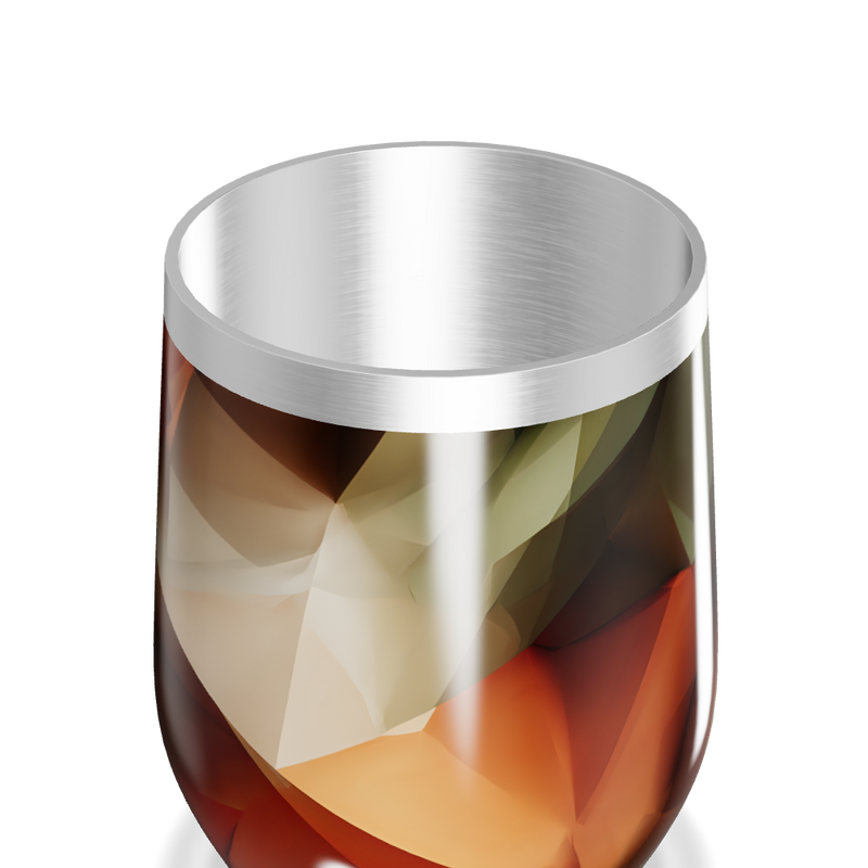 Copo Térmico Slim - Estampa Abstrata Colorida