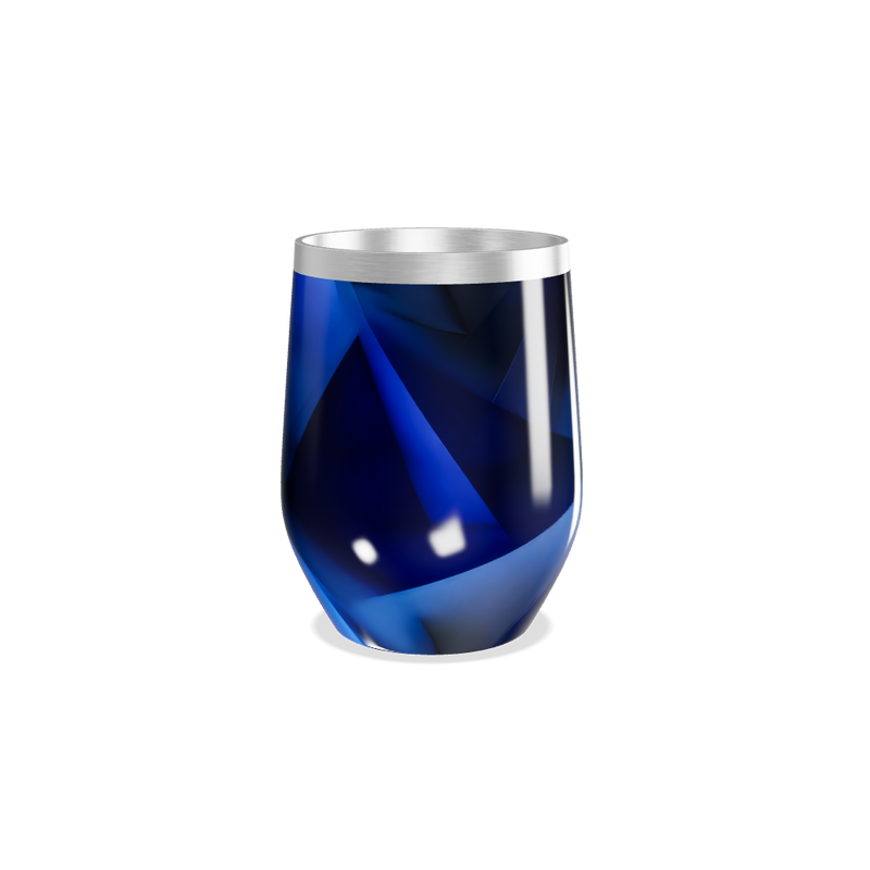 Copo Térmico Slim - Azul Geométrico Inox