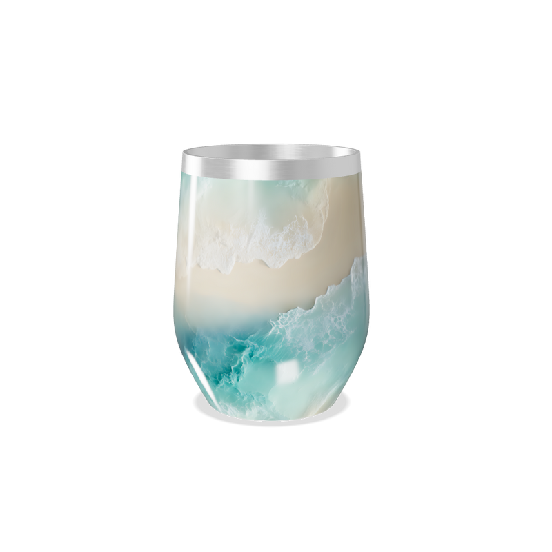 Copo Térmico Slim - Estampa Praia Azul