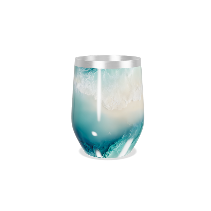 Copo Térmico Slim - Estampa Praia Azul