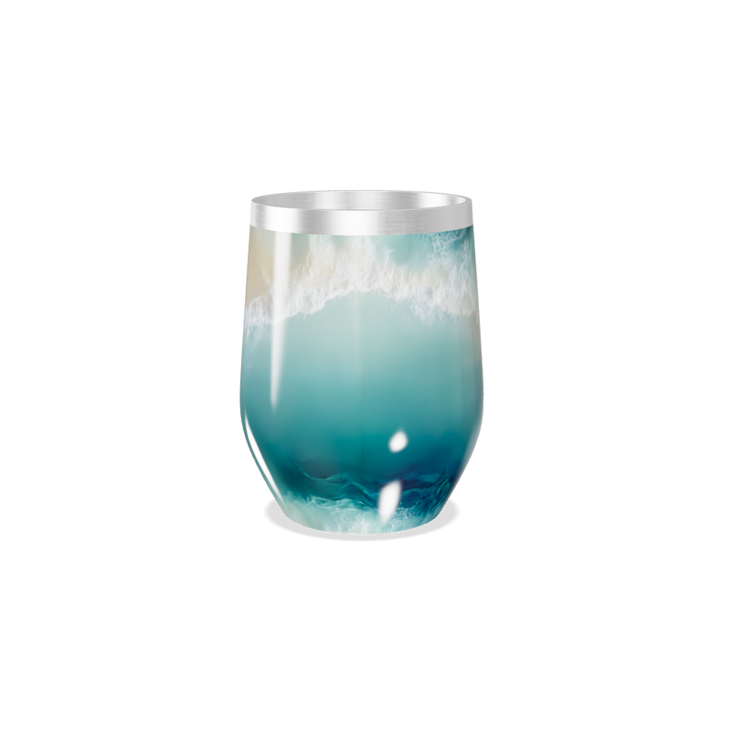 Copo Térmico Slim - Estampa Praia Azul