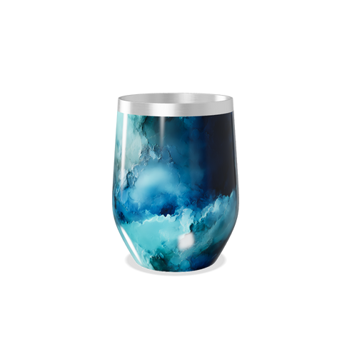 Copo Térmico Slim - Azul Mármore Inox