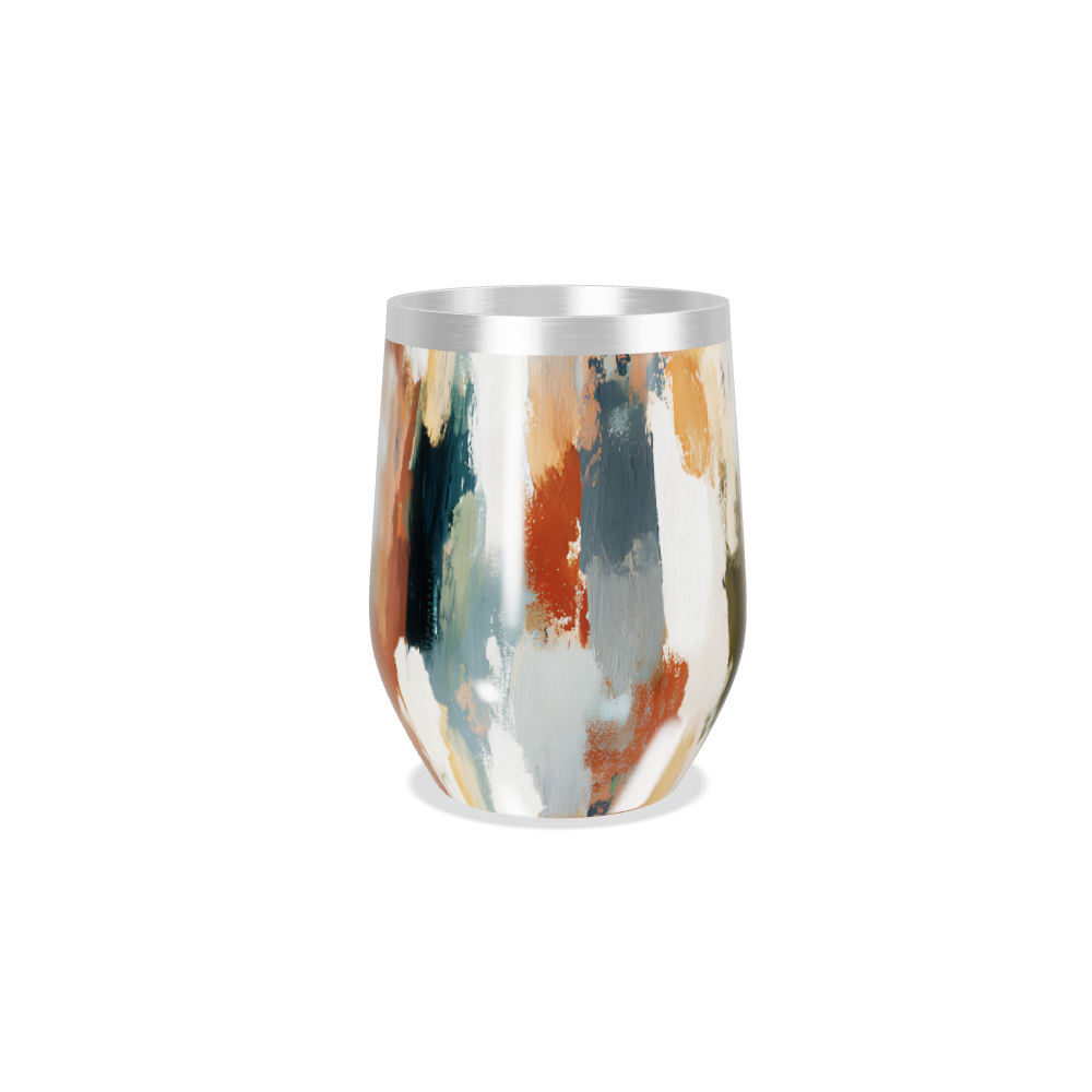 Copo Térmico Slim - Estampa Abstrata Colorida