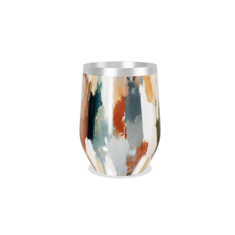 Copo Térmico Slim - Estampa Abstrata Colorida