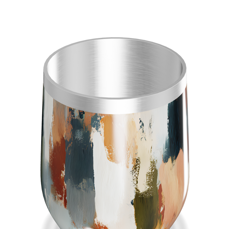 Copo Térmico Slim - Estampa Abstrata Colorida