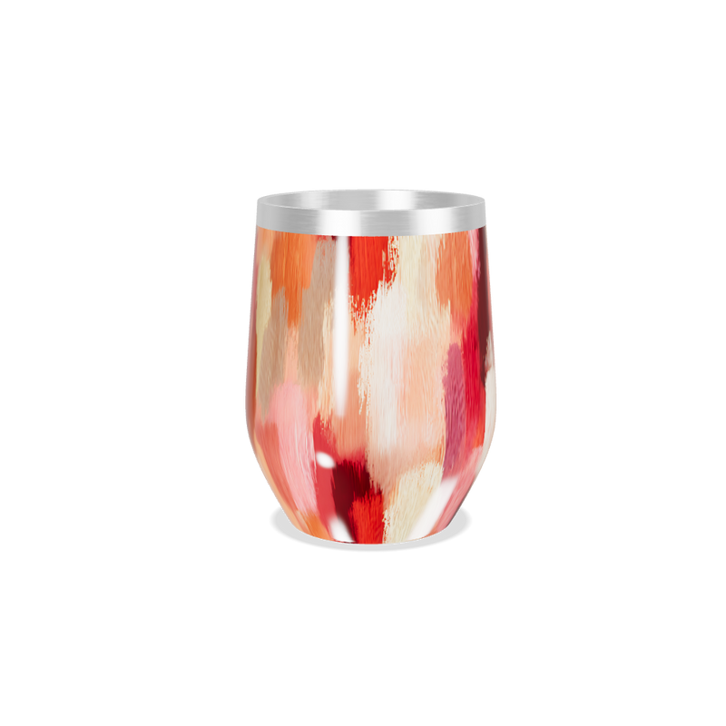Copo Térmico Slim - Estampa Abstrata Colorida