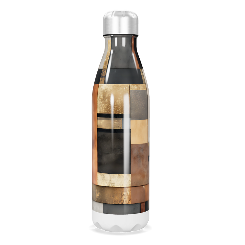 Garrafa Inox Estampada - Tons Terrosos