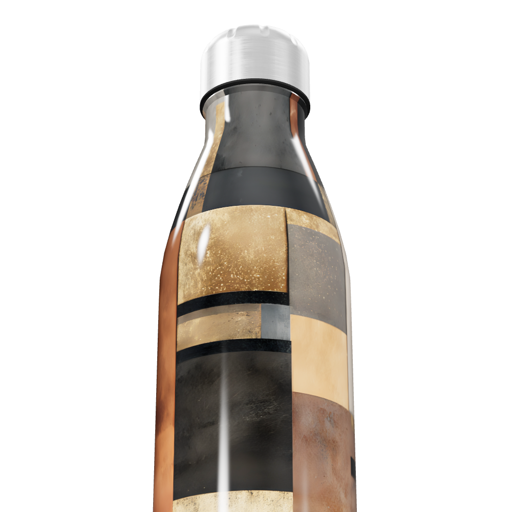 Garrafa Inox Estampada - Tons Terrosos