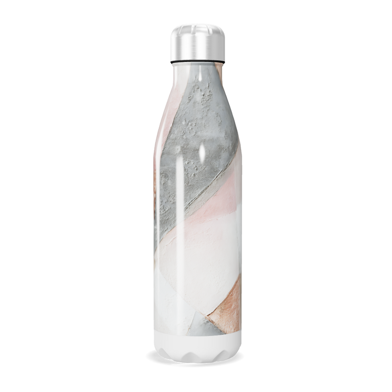 Garrafa Inox - Estampa Geométrica Colorida