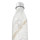 Garrafa Inox Mármore Branco 500ml