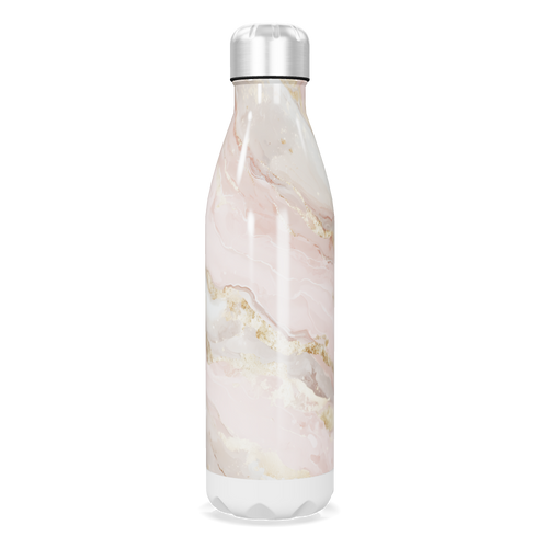 Garrafa Inox - Mármore Rosa