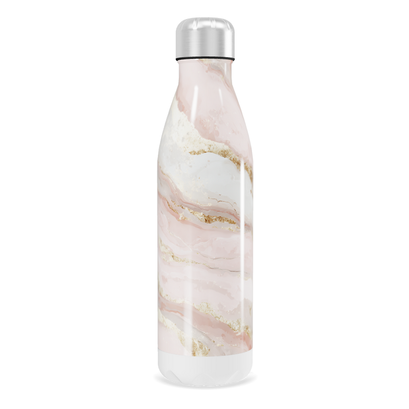 Garrafa Inox - Mármore Rosa