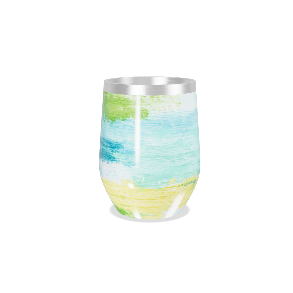 Copo Térmico Slim - Azul e Amarelo Pintado