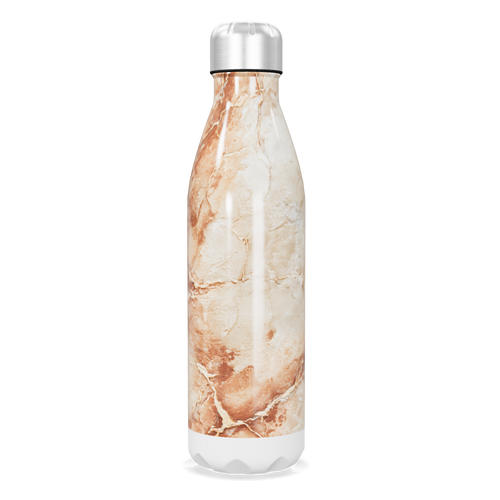 Garrafa Inox - Mármore Bege 500ml