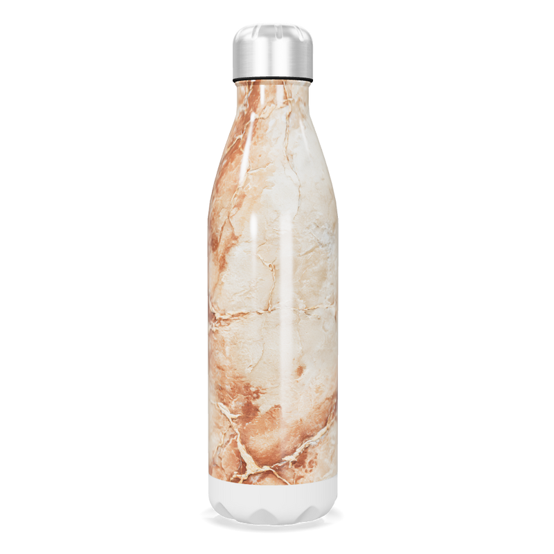 Garrafa Inox - Mármore Bege 500ml