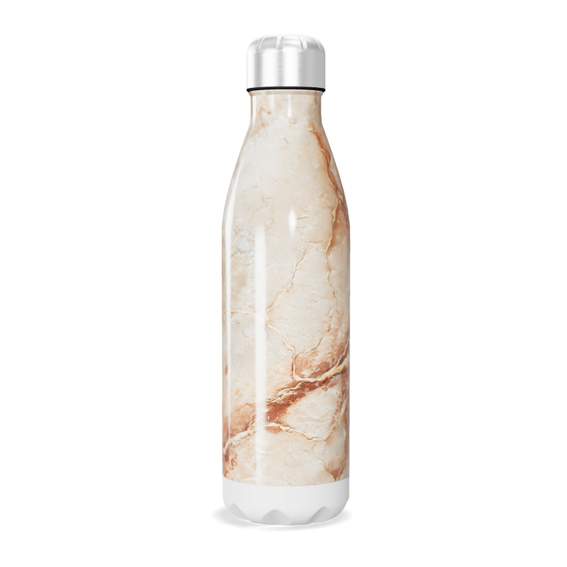 Garrafa Inox - Mármore Bege 500ml