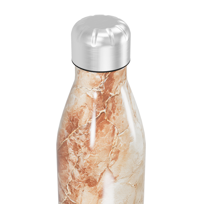 Garrafa Inox - Mármore Bege 500ml