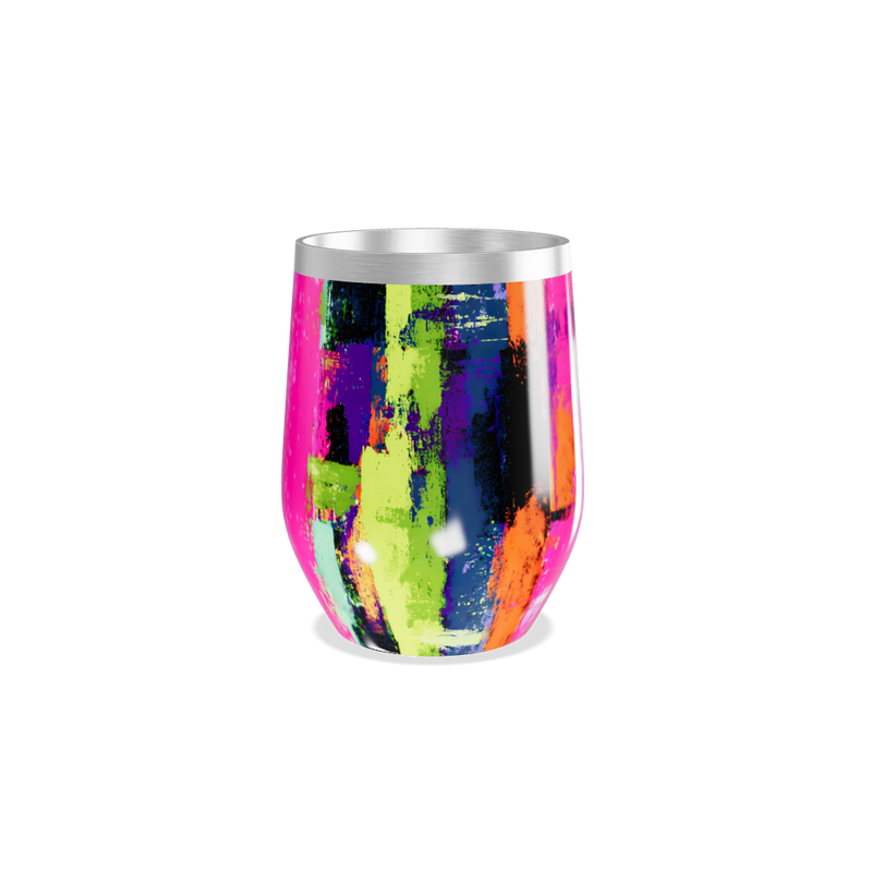 Copo Térmico Slim - Estampa Colorida Abstrata