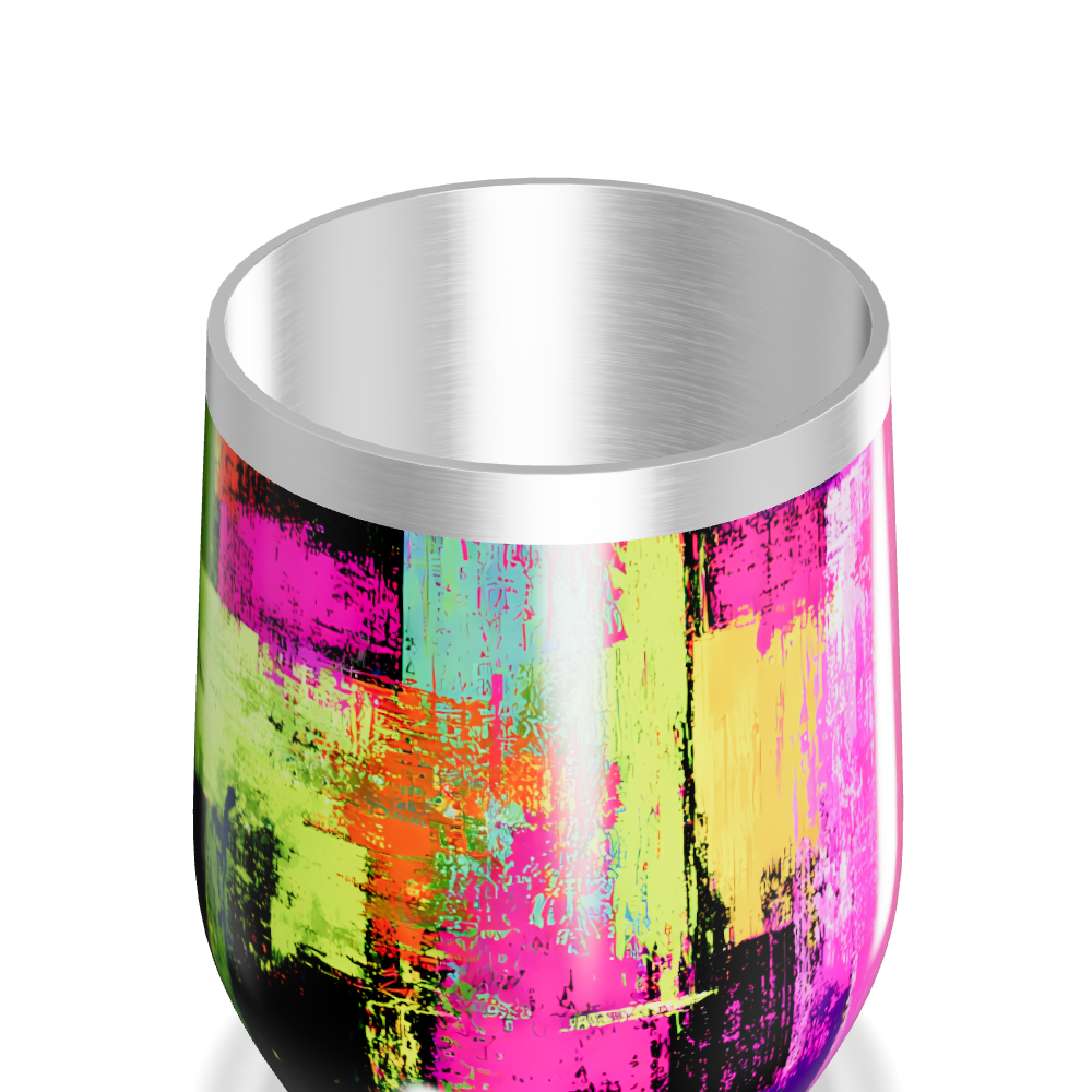Copo Térmico Slim - Estampa Colorida Abstrata