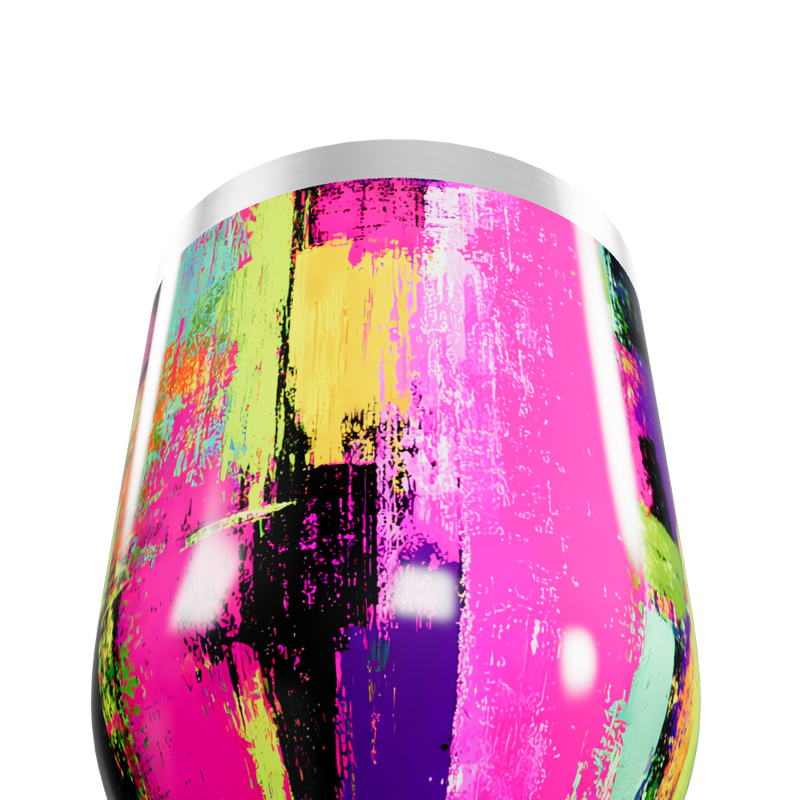 Copo Térmico Slim - Estampa Colorida Abstrata