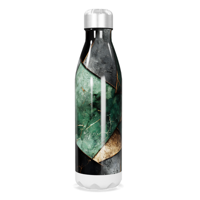 Garrafa Inox - Estampa Mármore Verde