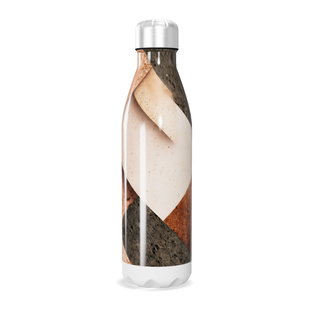 Garrafa Inox Estampada - Tons Terrosos