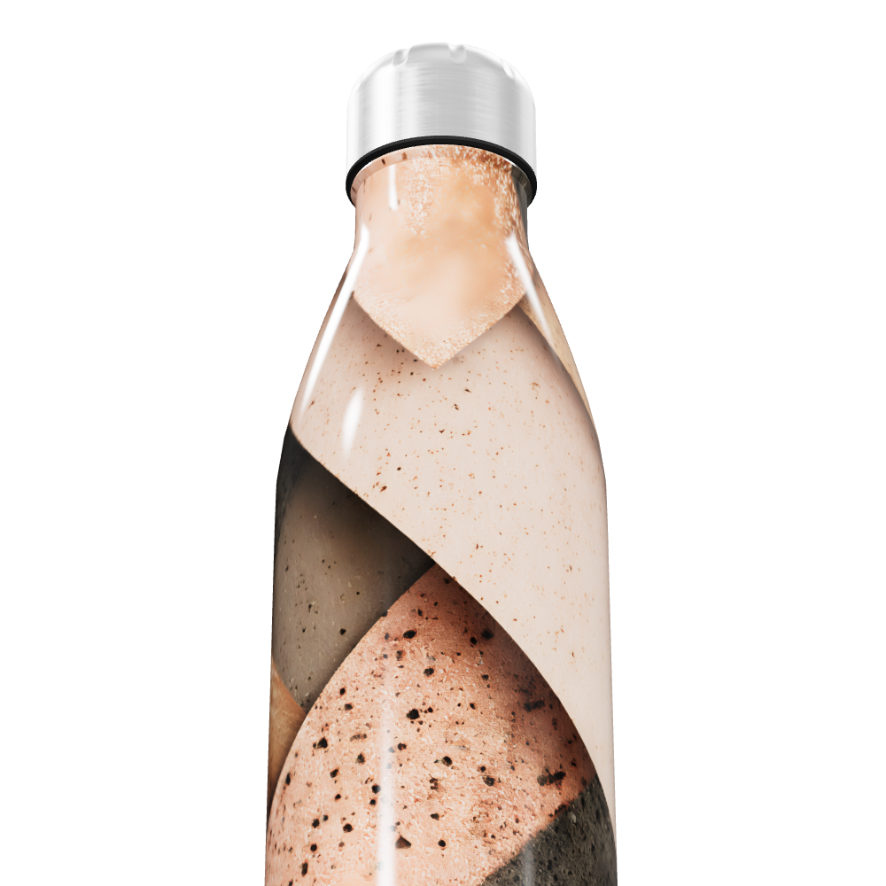 Garrafa Inox Estampada - Tons Terrosos