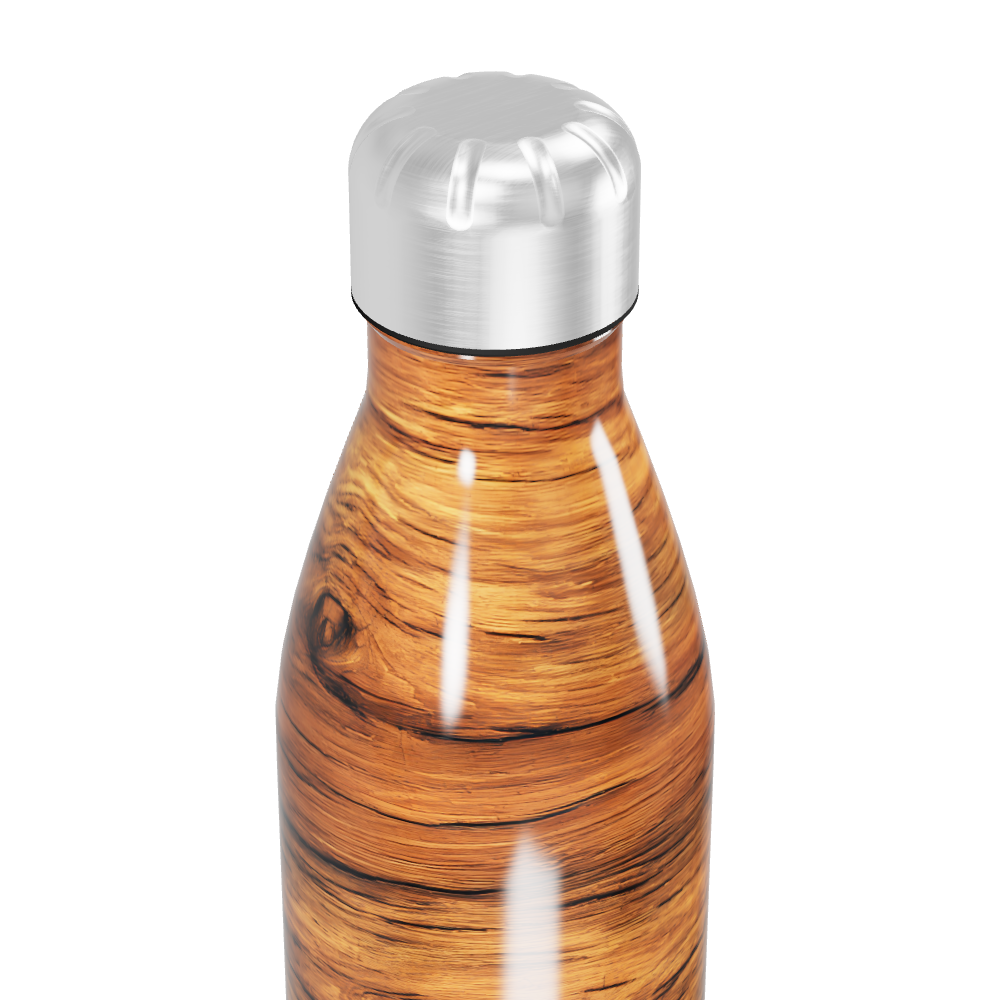 Garrafa Inox Madeira 500ml