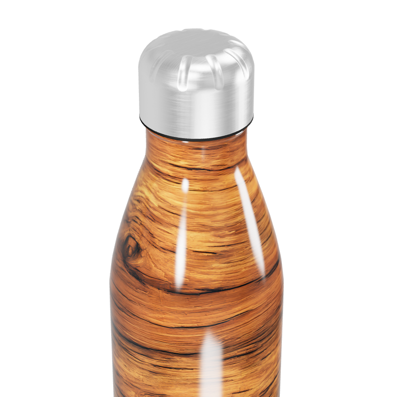 Garrafa Inox Madeira 500ml