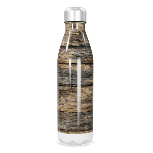 Garrafa Inox Estampa Madeira 500ml