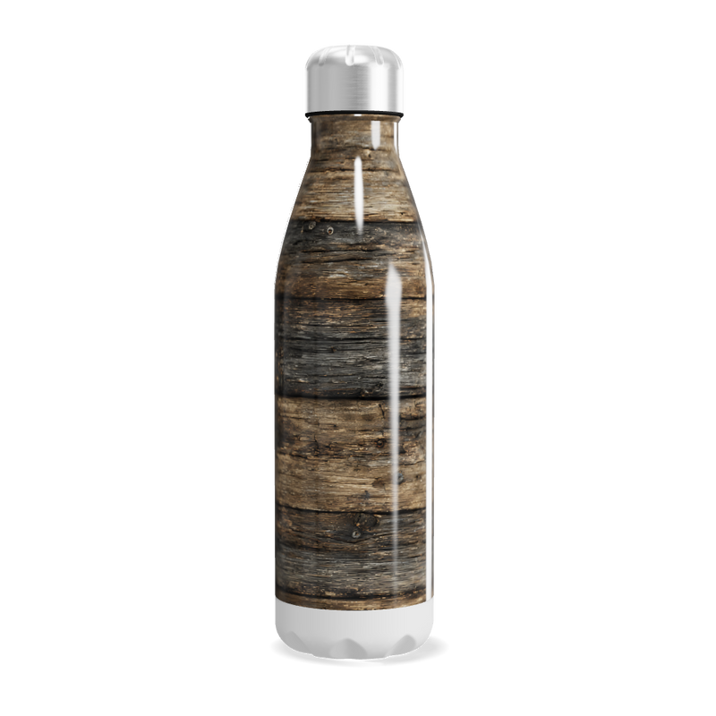 Garrafa Inox Estampa Madeira 500ml