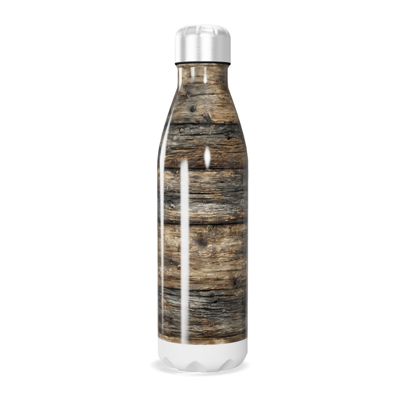 Garrafa Inox Estampa Madeira 500ml