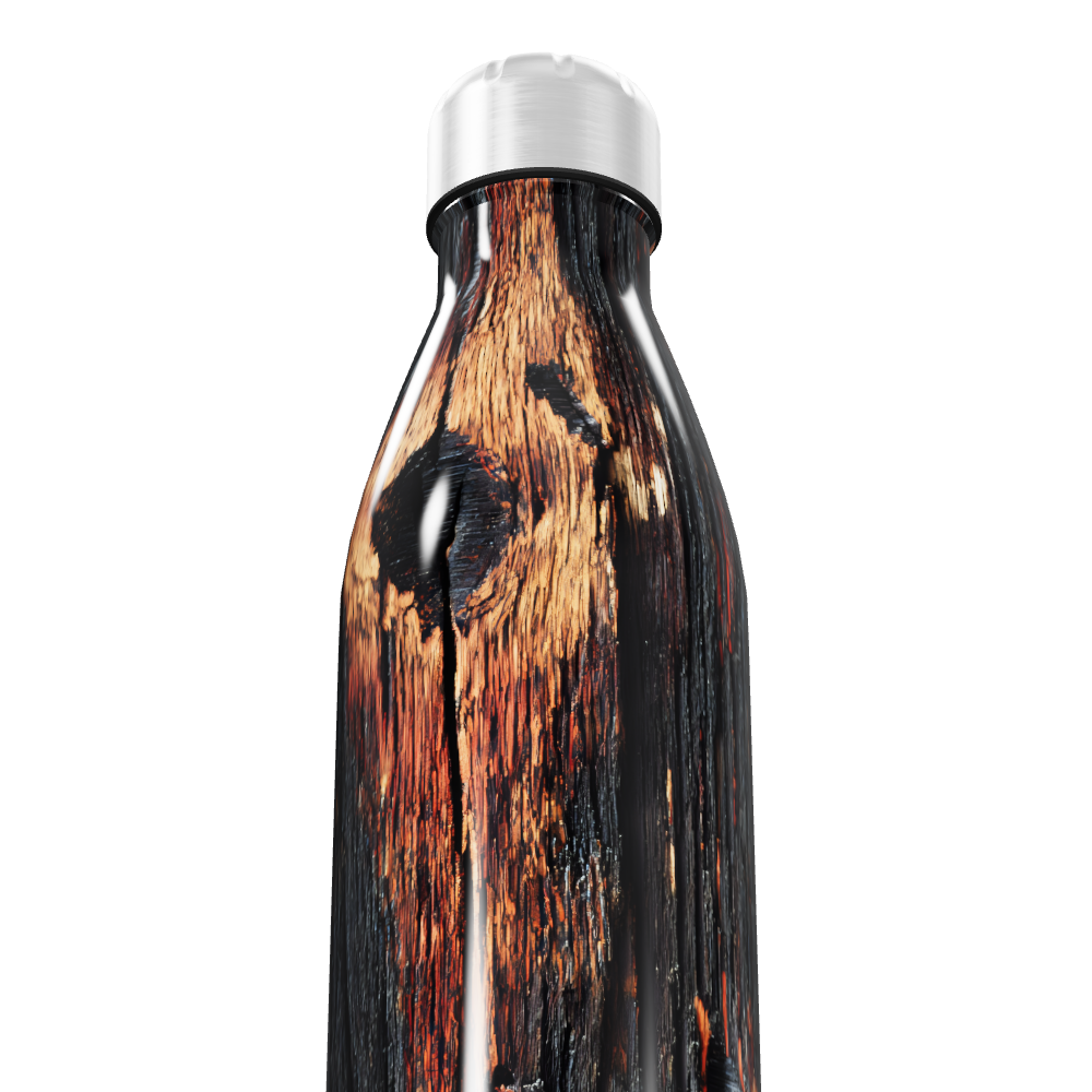 Garrafa Inox - Estampa Madeira 500ml