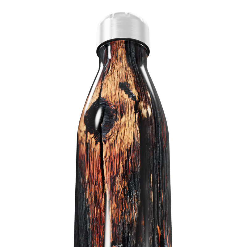 Garrafa Inox - Estampa Madeira 500ml