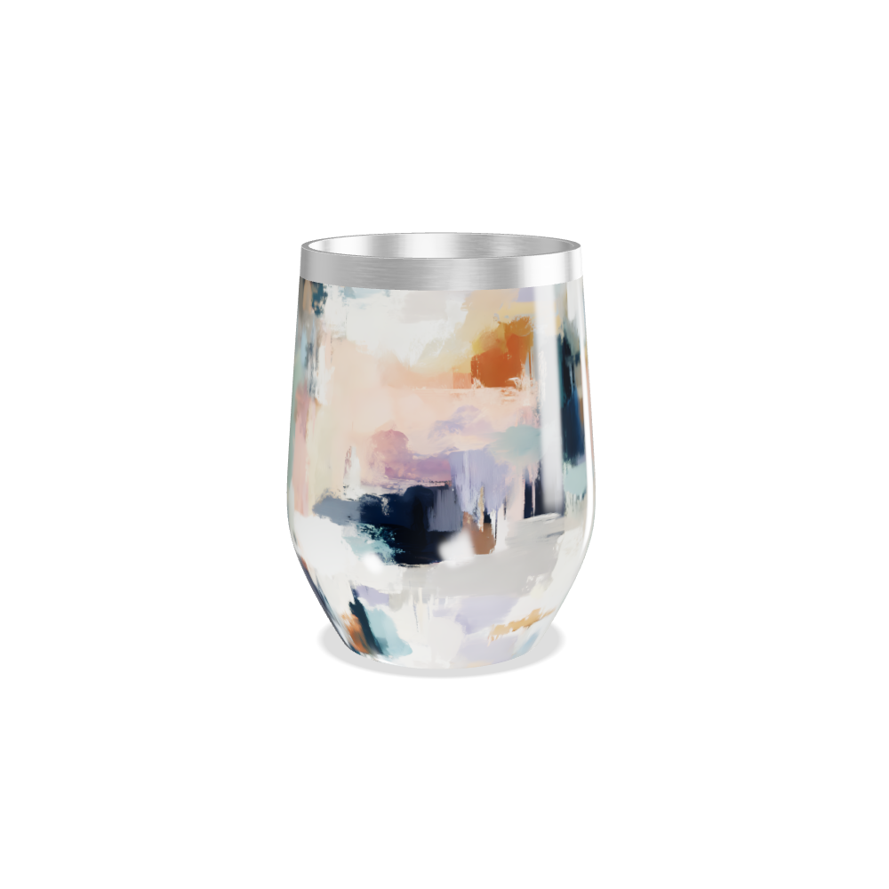 Copo Térmico Slim - Estampa Abstrata Aço Inox