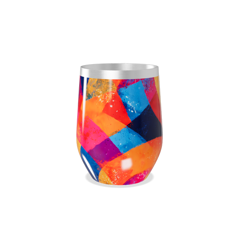 Copo Térmico Slim - Estampa Colorida Geométrica