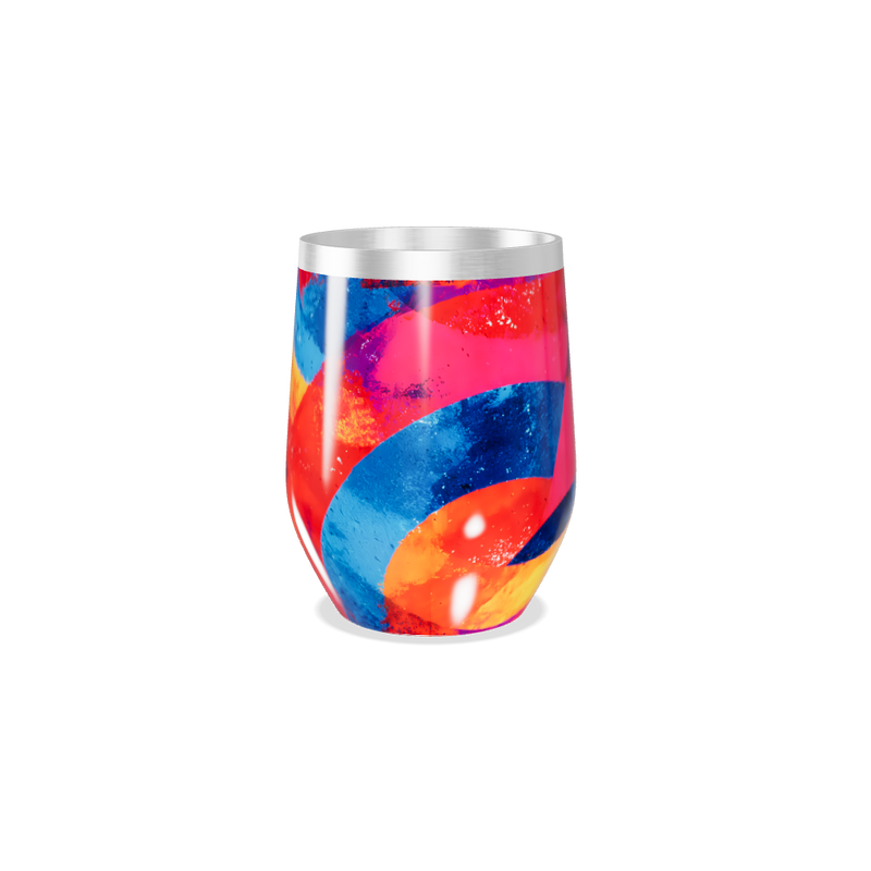 Copo Térmico Slim - Estampa Colorida Geométrica