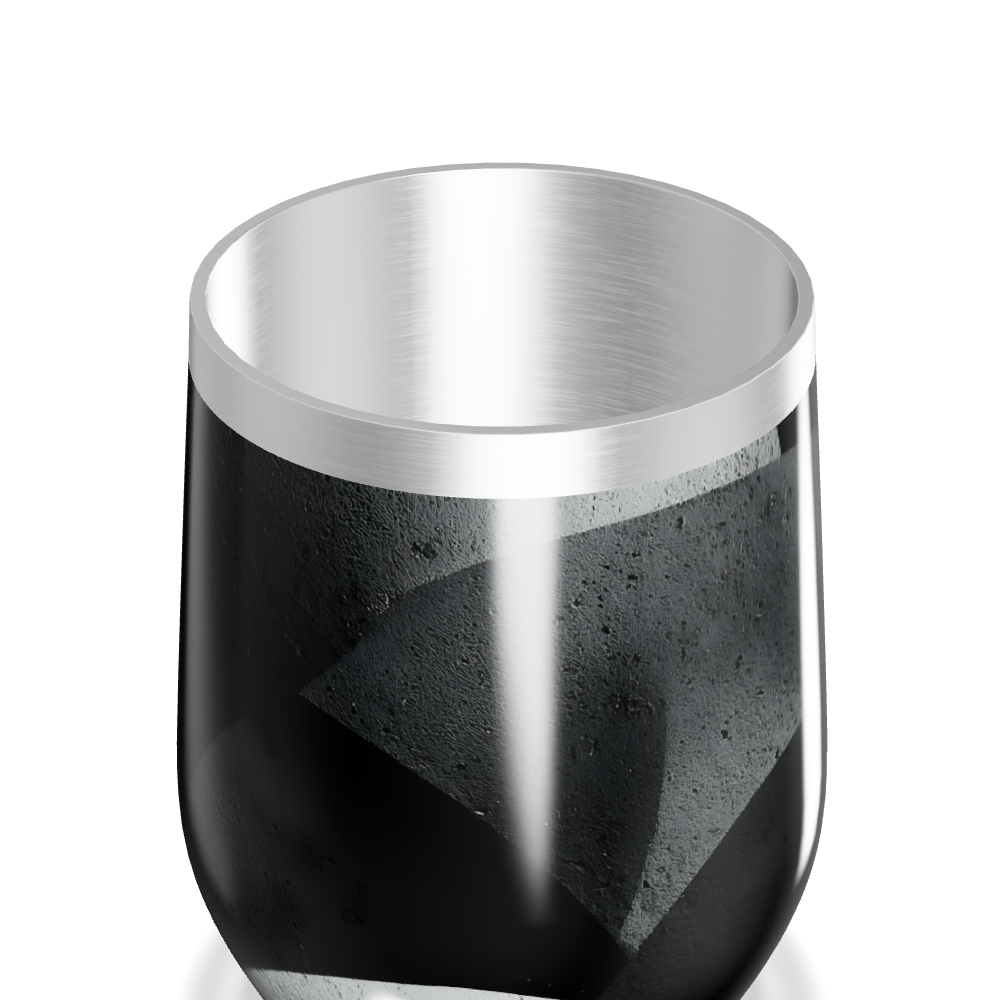 Copo Térmico Slim - Preto com Aço Inox